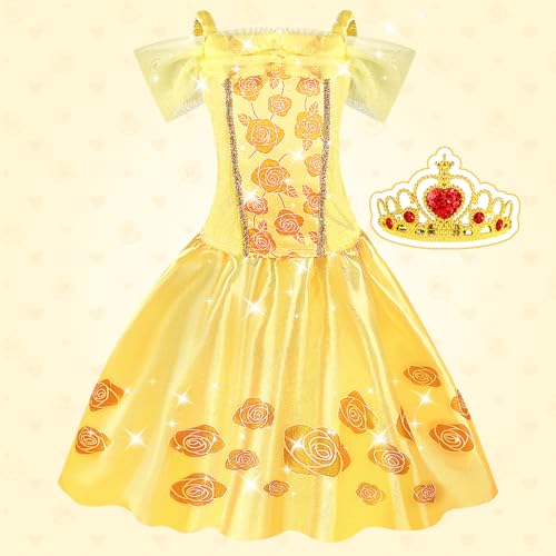 DREAMON Disfraz Princesa Niño, 5 Piezas Cetro Corona Collar Horquilla Regalo Cumpleaños Carnaval para 3 4 5 Años Niños