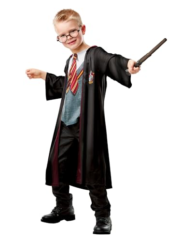 Rubies Varita oficial de Harry Potter para niños - Efecto madera al tacto - ideal para Halloween, Navidad, Carnaval y cu