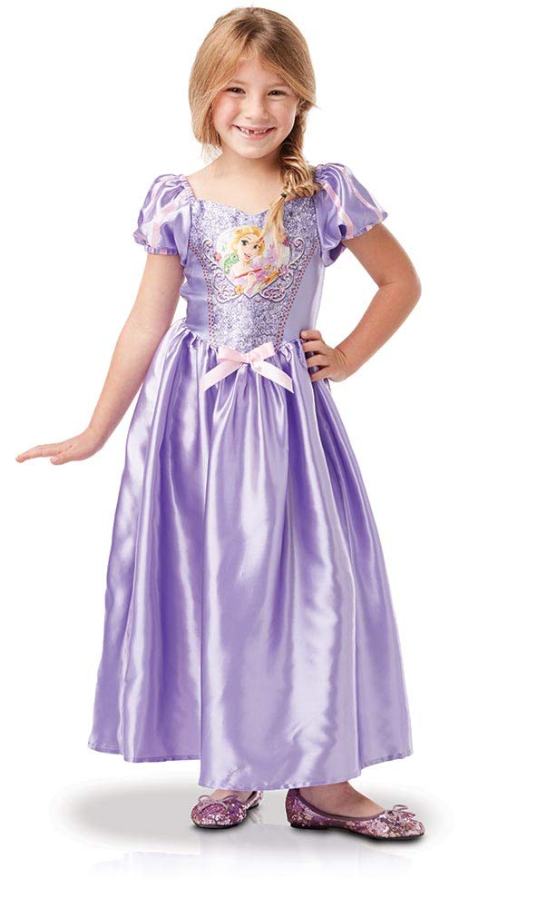 Rubies Princesas Disney - Disfraz Rapunzel lentejuelas niña 7-8 años 641027