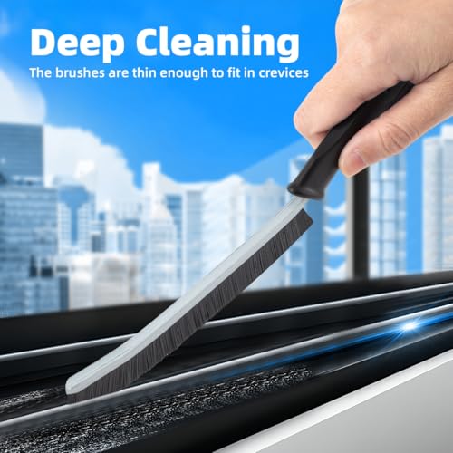  Cepillo de Cerdas Duras para Limpieza de Grietas, Ideado para Baño y Hogar, Ventana (3 piezas, Negro)
| Herramienta de 